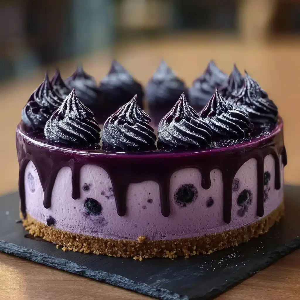 Ravenclaw Midnight Blueberry Cheesecake Recipe - Recipe Image