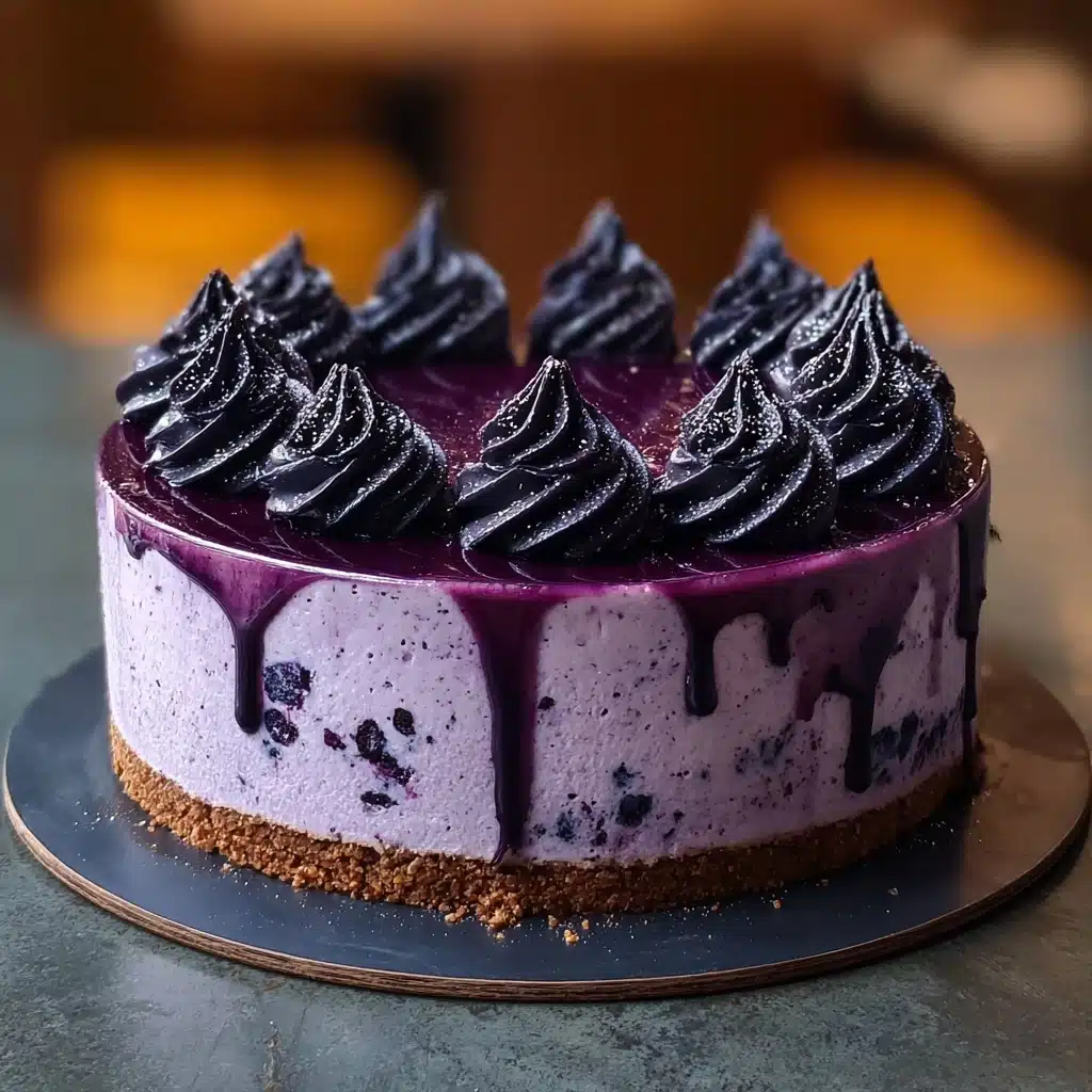 Ravenclaw Midnight Blueberry Cheesecake Recipe - Recipe Image