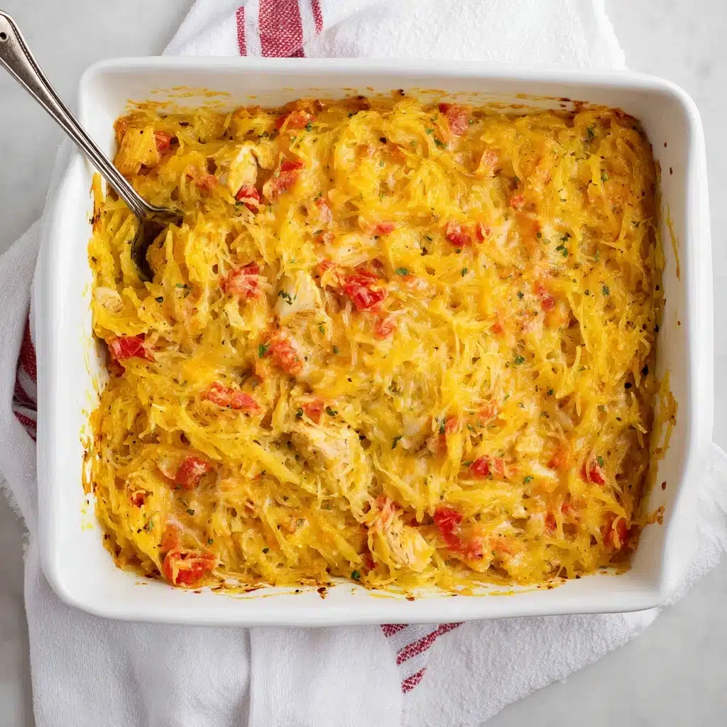 Rotel Chicken Spaghetti Squash Casserole Recipe - Recipe Image