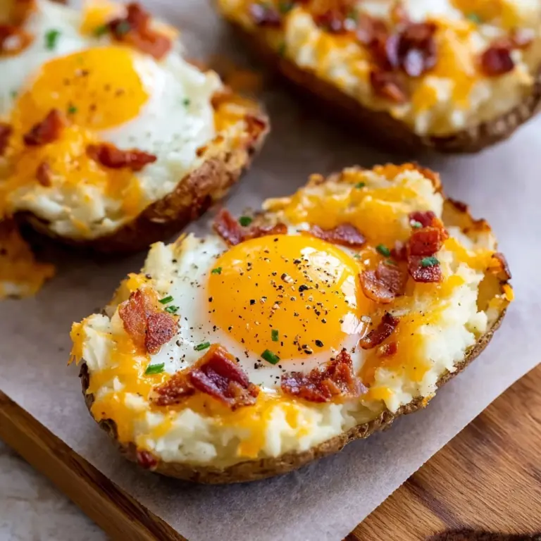 Twice Baked Loaded Breakfast Potatoes Recipe