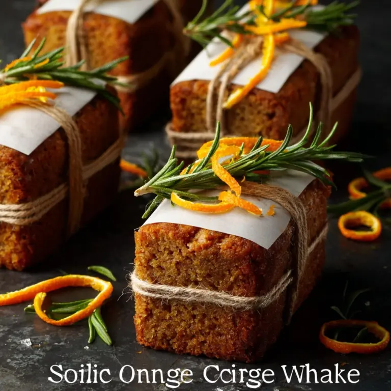 Yule Ginger & Orange Zest Vanilla Spice Cakes Recipe