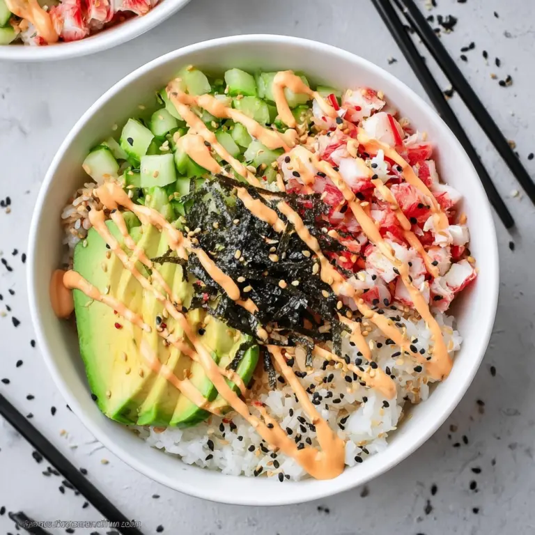 California Sushi Bowls Recipe