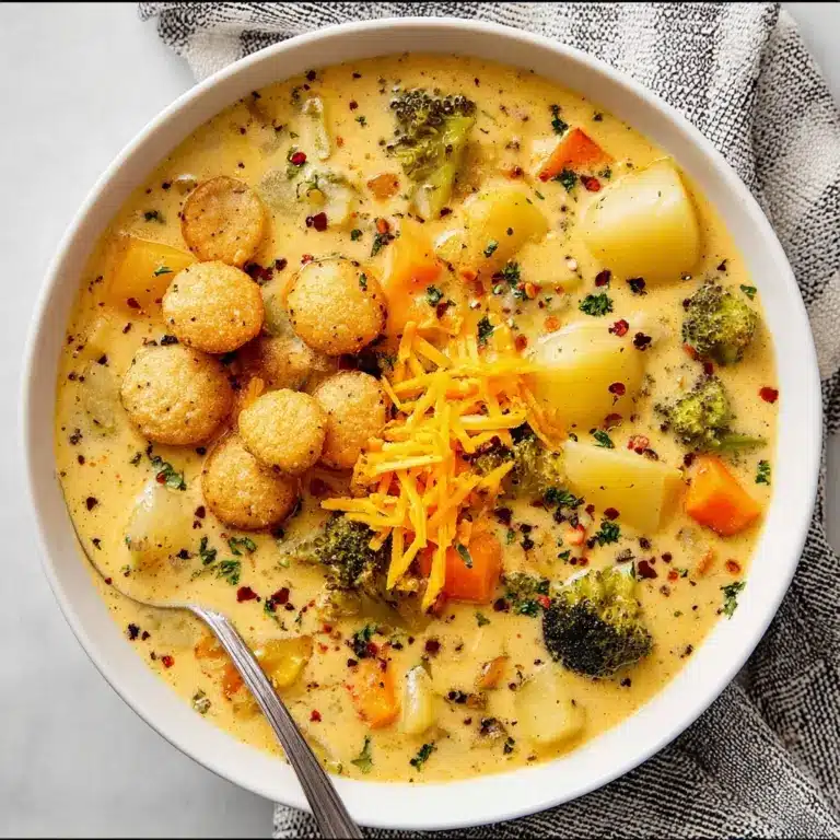One Pot Creamy Vegetable Soup Recipe