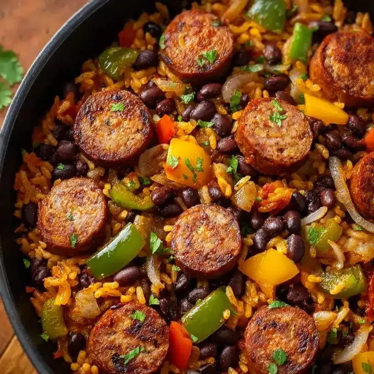 Hearty Black Beans and Rice with Sausage Recipe
