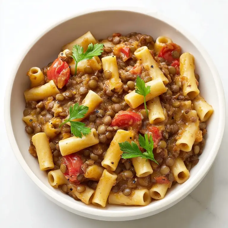 PASTA WITH LENTILS Recipe