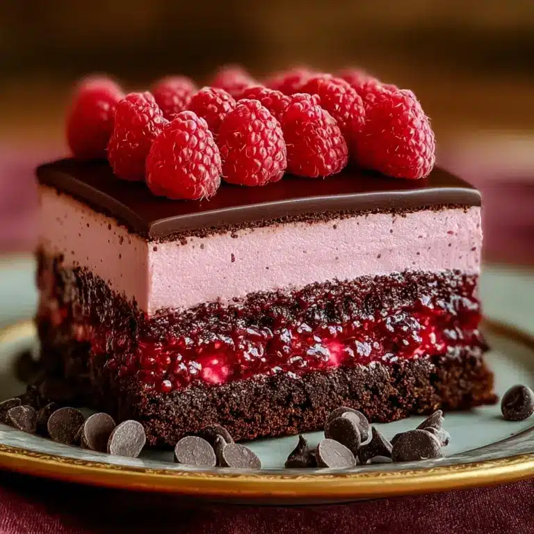 Heavenly Raspberry Chocolate Mousse Cake Recipe