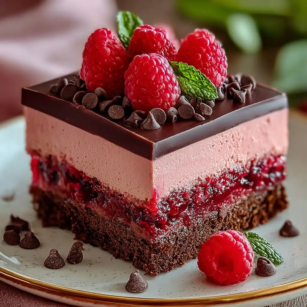 Heavenly Raspberry Chocolate Mousse Cake Recipe - Recipe Image