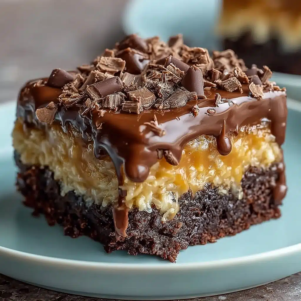 German Chocolate Poke Cake Recipe - Recipe Image
