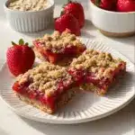 Healthy Oatmeal Strawberry Bars Recipe