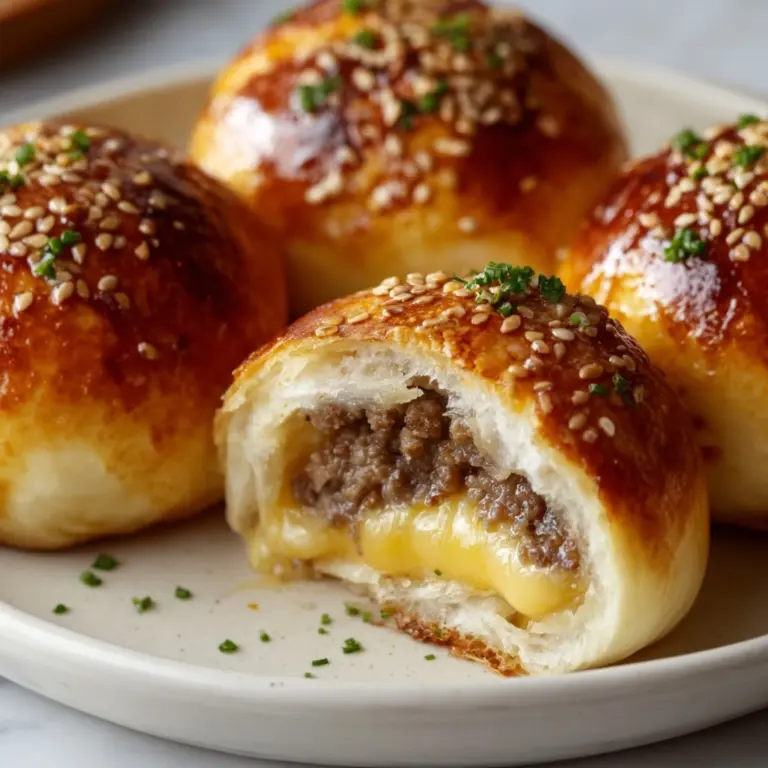 Garlic Parmesan Cheeseburger Bombs Recipe