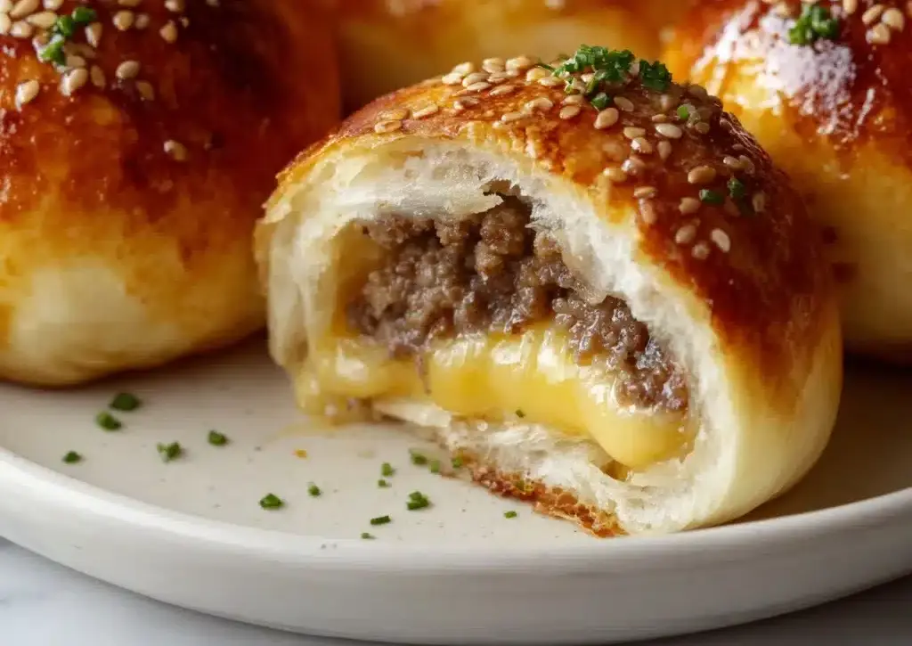 Garlic Parmesan Cheeseburger Bombs Recipe