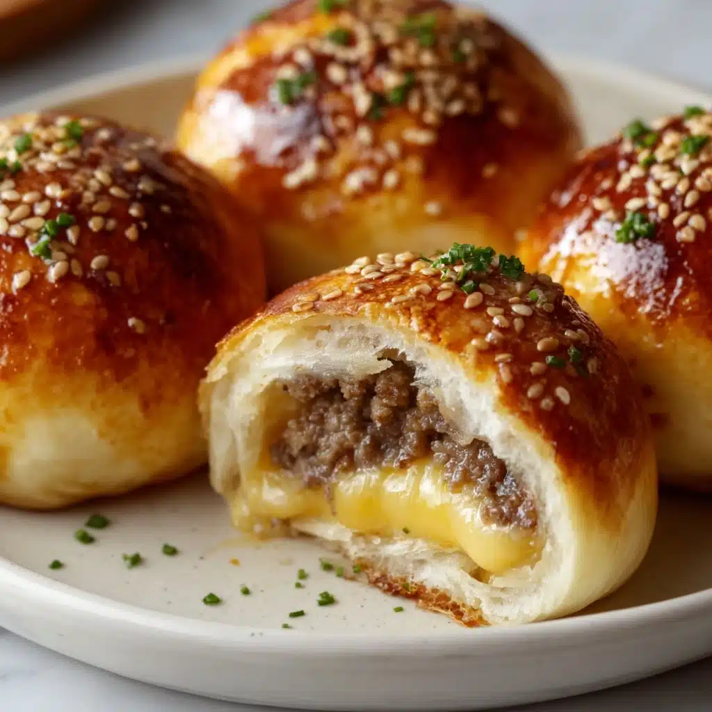 Garlic Parmesan Cheeseburger Bombs Recipe - Recipe Image