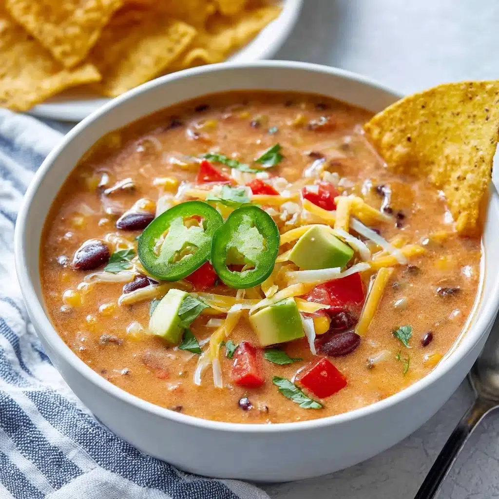 Crockpot Vegetarian Tortilla Soup Recipe - Recipe Image