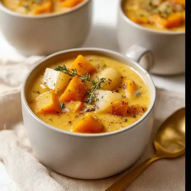 Tasty Roasted Winter Vegetable Soup Recipe