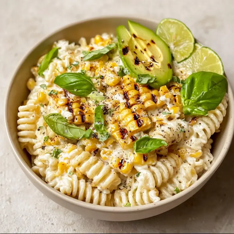Creamy Street Corn Pasta Salad Recipe