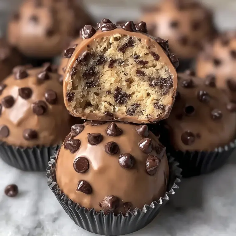 Chocolate Chip Cookie Dough Protein Balls! Recipe