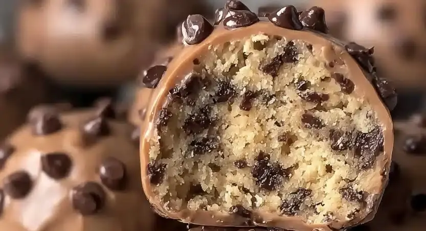 Chocolate Chip Cookie Dough Protein Balls! Recipe