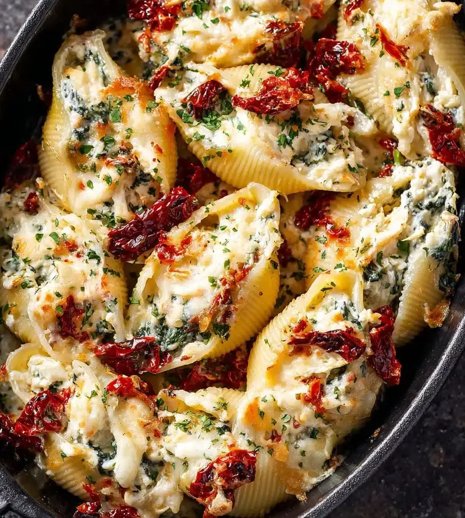 Sun-Dried Tomato and Ricotta Stuffed Shells Recipe