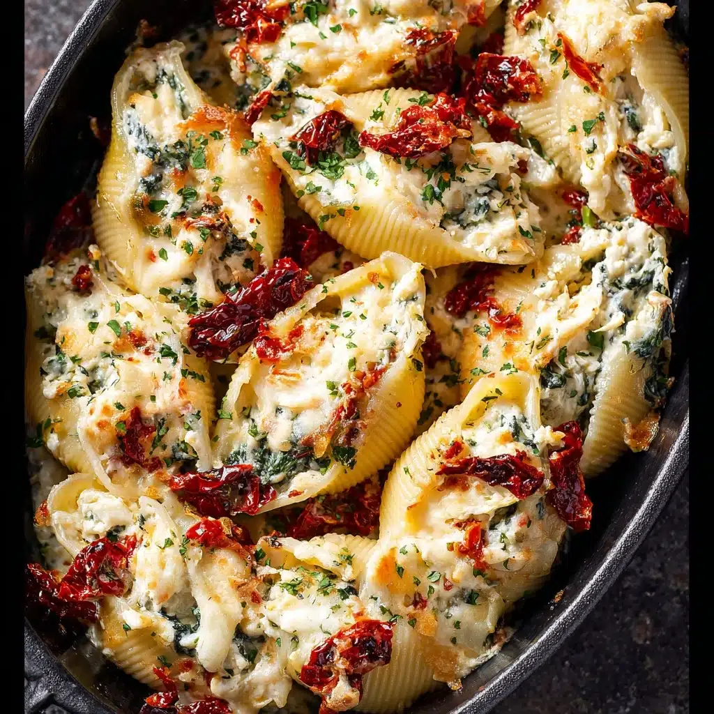 Sun-Dried Tomato and Ricotta Stuffed Shells Recipe - Recipe Image