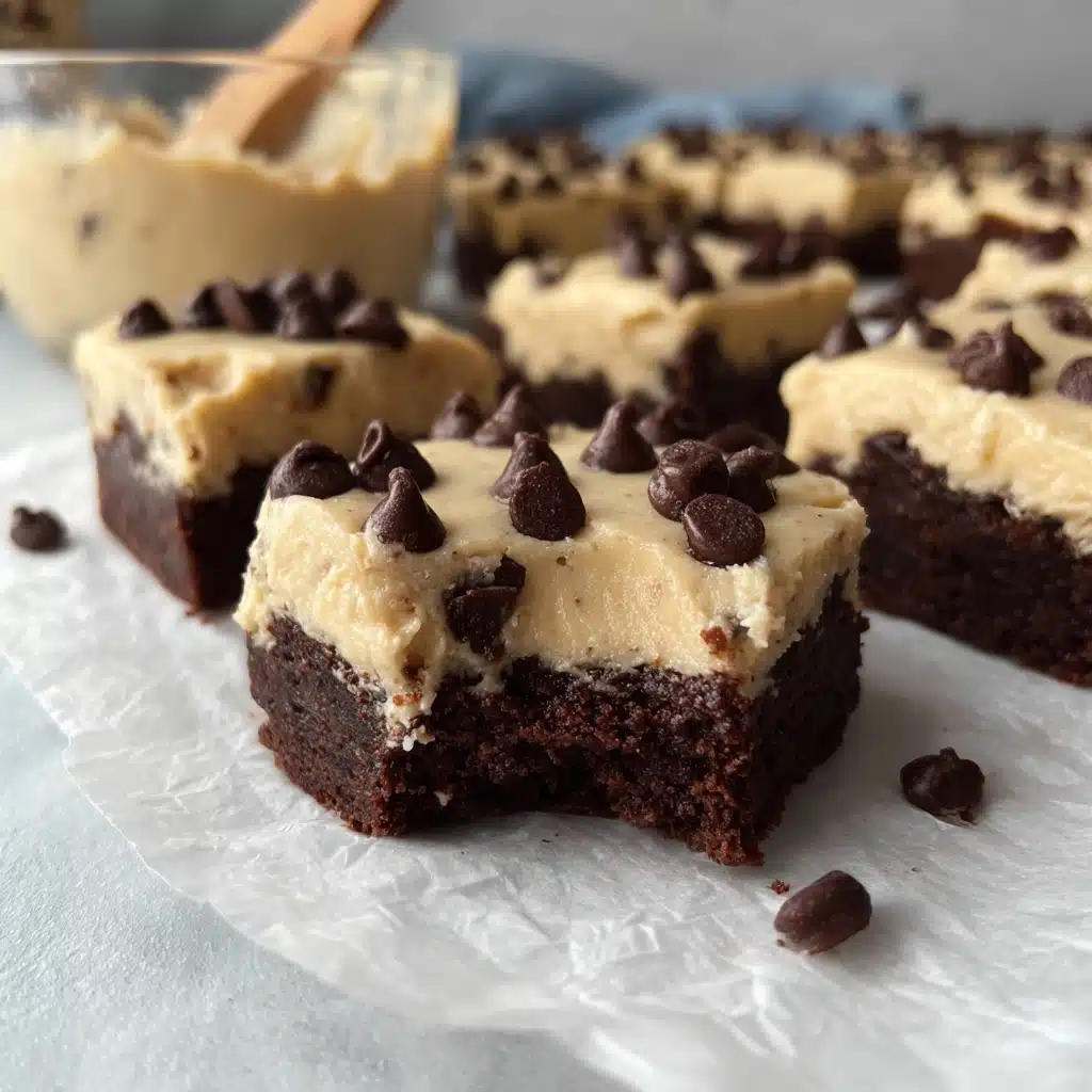 Protein Packed Cookie Dough Brownies Recipe - Recipe Image