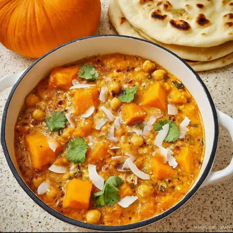 Pumpkin Curry with Chickpeas and Coconut Recipe