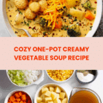 One Pot Creamy Vegetable Soup Recipe