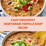 Crockpot Vegetarian Tortilla Soup Recipe