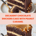 Chocolate Snickers Cake Recipe