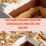 No-Bake Peanut Butter Chocolate Pretzel Pie Recipe