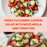 Fresh Cucumber Caprese Salad Recipe