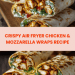 Crispy Air Fryer Chicken & Mozzarella Wraps Recipe
