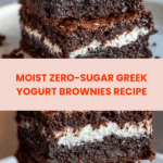 Zero-Sugar Greek Yogurt Brownies Recipe