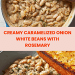 Caramelized Onion White Beans with Rosemary and Balsamic Recipe
