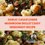 Garlic Cauliflower Mushroom Skillet: Quick & Delicious Dish Recipe