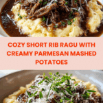 Spoon a generous portion of the Parmesan mashed potatoes onto each plate Recipe