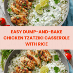 Dump-and-Bake Chicken Tzatziki with Rice Recipe