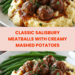 Salisbury Meatballs and Mashed Potatoes Recipe