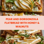 Pear and Gorgonzola Flatbread Recipe
