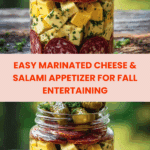 Easy Marinated Cheese Appetizer with Salami & Pickles Recipe