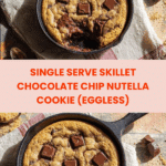 Chocolate Chip Nutella Cookie (Eggless) Recipe