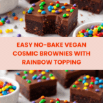 No-Bake Vegan Cosmic Brownies Recipe