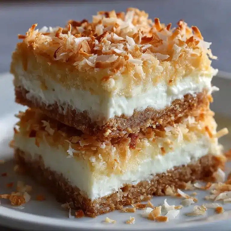 Decadent Coconut Cream Bars – Perfect Treat! Recipe
