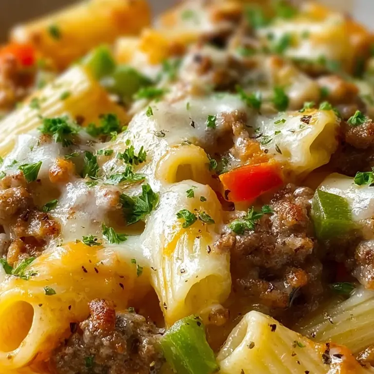 Philly Cheesesteak Pasta Recipe