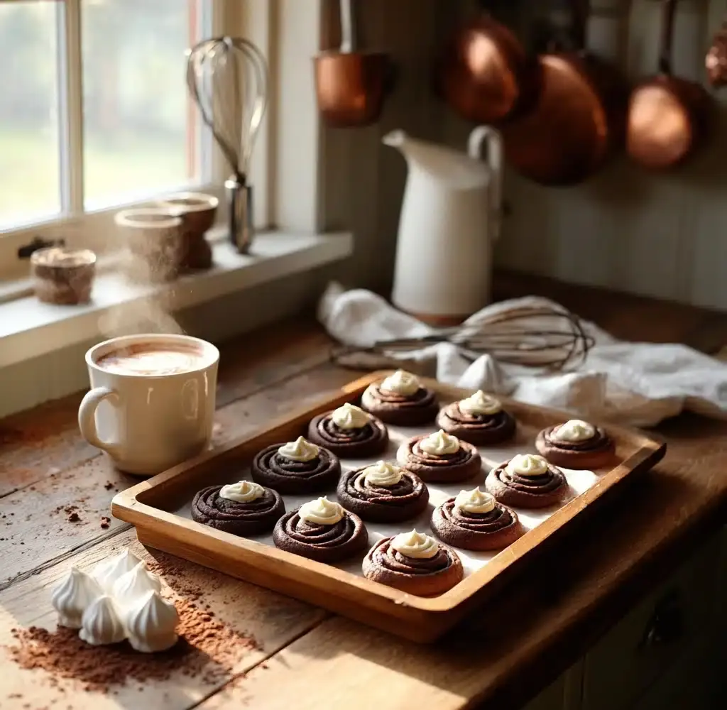 Chocolate Marshmallow Swirl Cookies Recipe