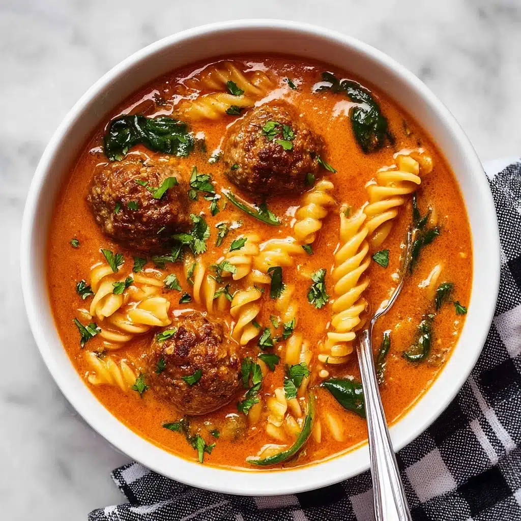 Creamy Italian Meatball Soup Recipe - Recipe Image