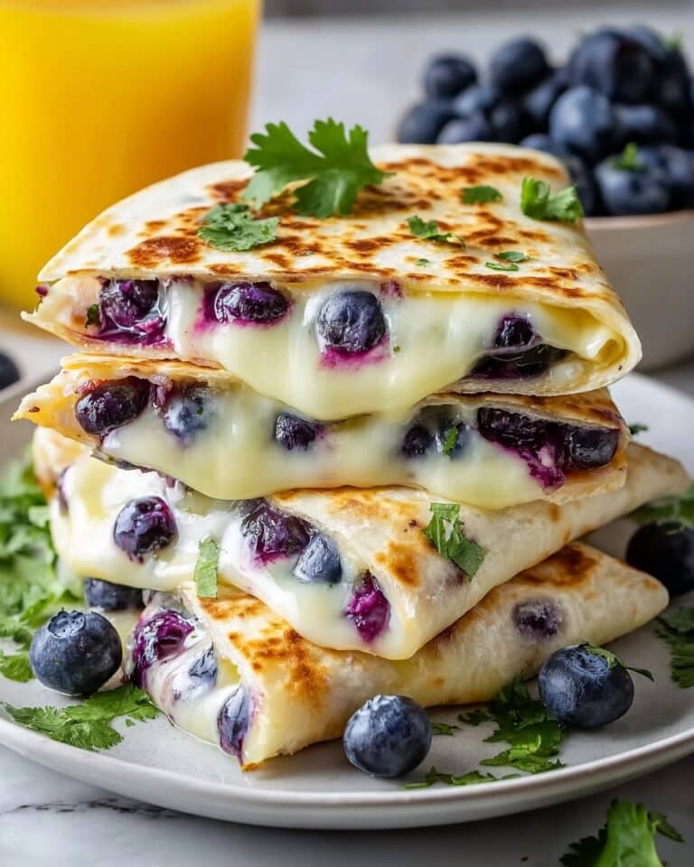 Blueberry Breakfast Quesadillas Recipe
