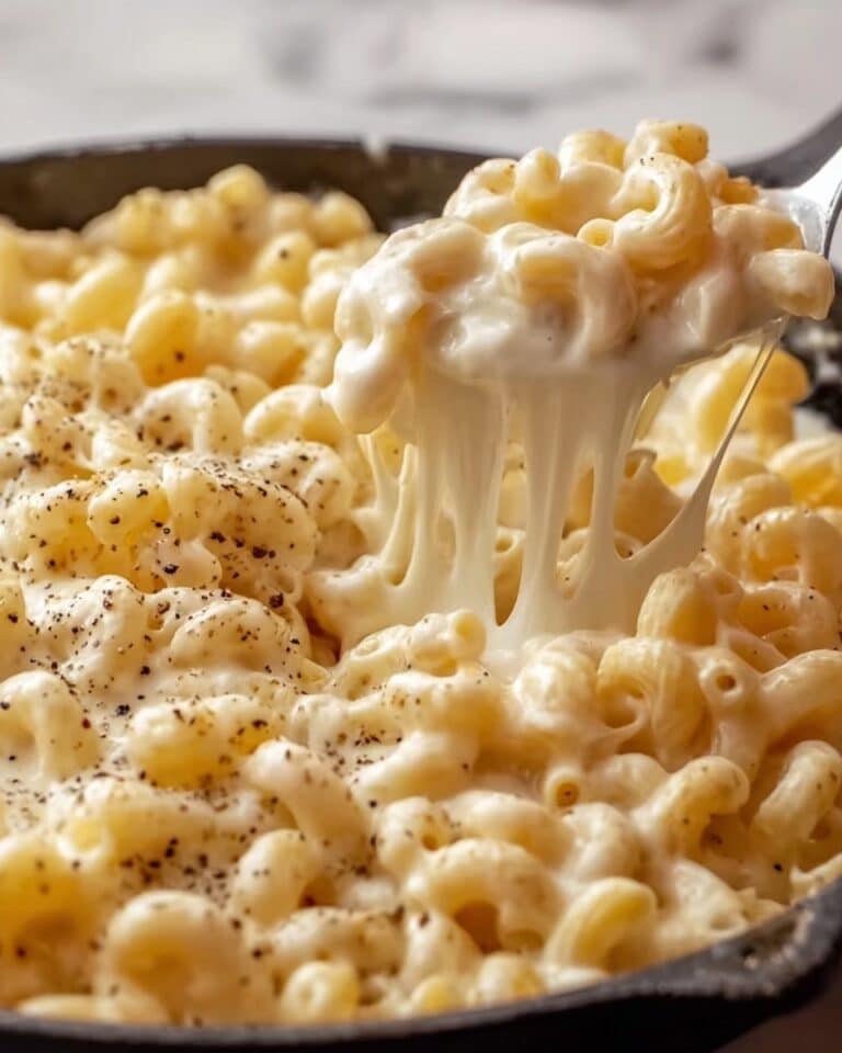 White Cheddar Mac and Cheese with Bacon Bits Recipe