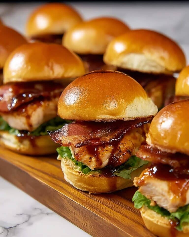 Maple Chicken & Bacon Sliders Recipe