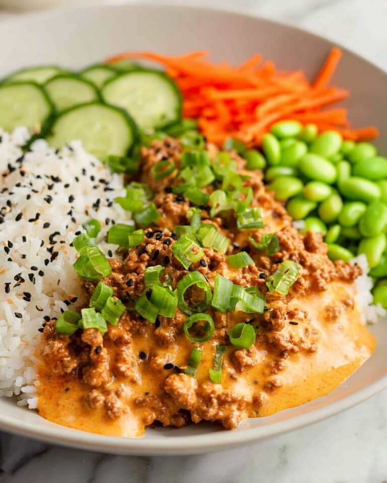 Ground Turkey Rice Bowls with Bang Bang Sauce Recipe