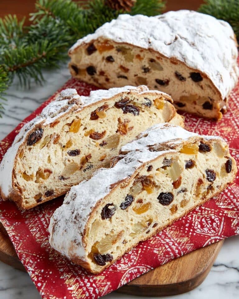 Authentic German Christmas Stollen (Fruit and Marzipan Bread) Recipe